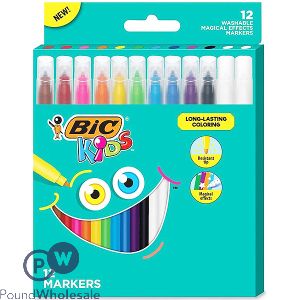 Bic Kids Assorted Magical Colouring Markers 12 Pack