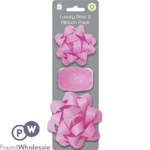 Giftmaker Light Pink Luxury Bow &amp; Ribbon Pack