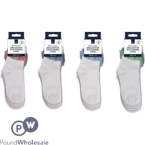 Creative Little Thinkers Girls Cotton Rich Gingham Socks 4 Pack Assorted