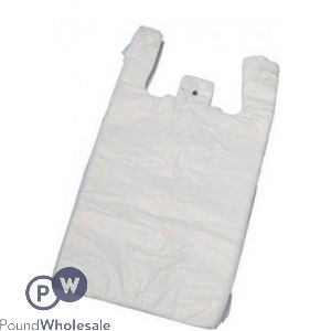 White Carrier Bags Medium Size 2000pcs Per Box