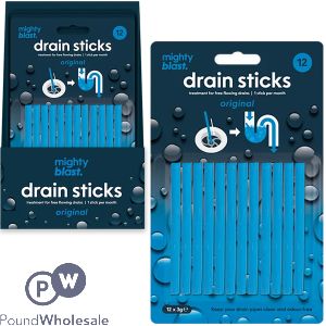 Mighty Blast Drain Sticks 12 Pack CDU