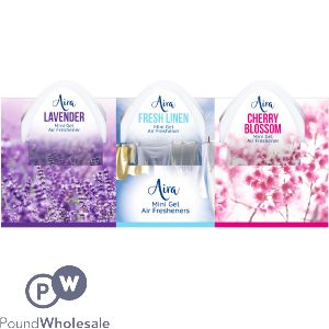 Aira Assorted Fragrance Mini Gel Air Freshener 3 Pack