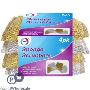 Did Gold & Silver Sponge Scrubbers 4 Pack