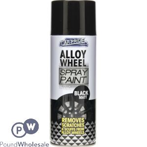 CARPRIDE ALLOY WHEEL SPRAY PAINT MATT BLACK