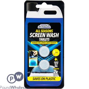 CAR PRIDE ALL SEASONS SCREEN WASH TABLETS 2PC