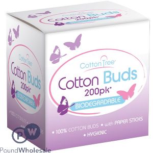 Cotton Tree Biodegradable Cotton Buds 200 Pack