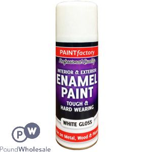 Paint Factory Enamel White Gloss Paint 250ml 