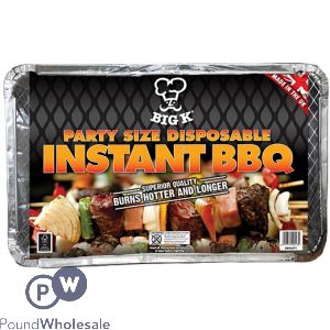 BIG K PARTY SIZE DISPOSABLE INSTANT BBQ