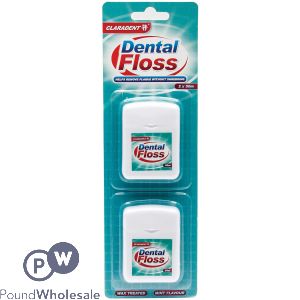 CLARADENT DENTAL FLOSS 2 PACK