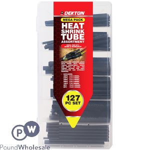 Dekton Heat Shrink Tube Assortment Set 127pc