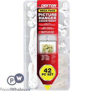 Dekton Picture Hanger Assortment Mega Pack 42pc