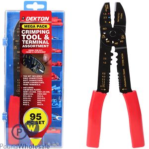 Dekton Crimping Tool & Terminal Assortment Mega Pack 95pc