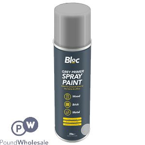 Bloc Grey Primer Spray Paint 250ml