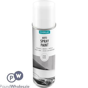 Overlay White Gloss Auto Spray Paint 400ml