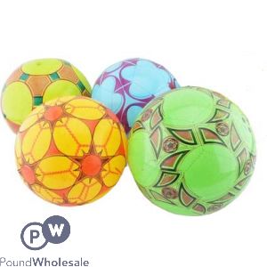 Fly Away 9" Footballs Flat In String Net Assorted Designs And Colours *deflated Will Have To Inflate* (approx 9")