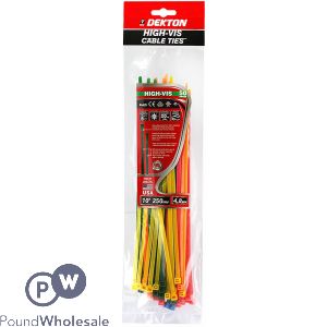 Dekton 50 Piece High Vis Cable Ties