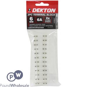 DEKTON 2 PIECE 6MM TERMINAL BLOCK