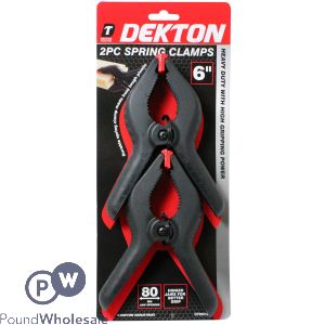 DEKTON 2PC SPRING CLAMPS 6&quot;