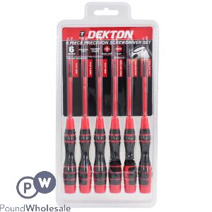 DEKTON 6 PIECE PRECISION SCREWDRIVER SET