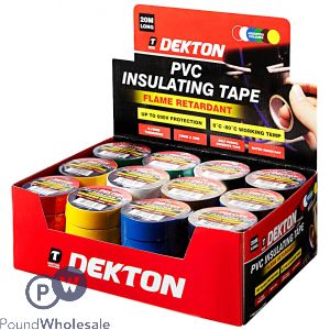 DEKTON 60PC/CDU ASSORTED PVC INSULATION TAPE