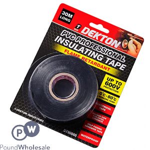 Dekton PVC Professional Insulating Tape 30m