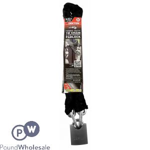 Dekton Heavy Duty 1m Chain &amp; High Security Padlock