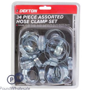 Dekton 34 Piece Assorted Hose Clamp Set