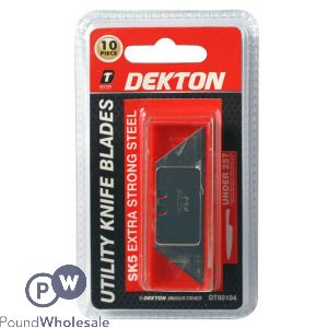 DEKTON UTILITY KNIFE BLADES SK5 EXTRA STRONG 10PC