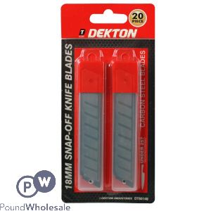 Dekton Snap-off Knife Blades 18mm 20pc