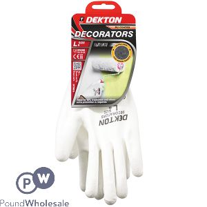 Dekton Pu-coated Decorators Work Gloves 9/large