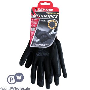 Dekton Mechanics Latex Foam Working Gloves 9/large