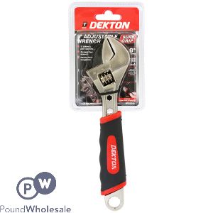 Dekton Sure Grip Adjustable Wrench 8"