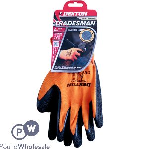 Dekton Tradesman Latex-Coated Working Gloves Large