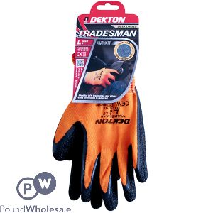 Dekton Tradesman Latex-coated Working Gloves Large