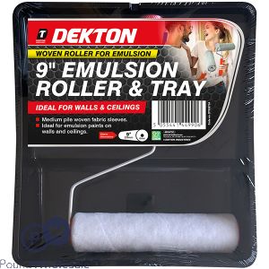 Dekton Emulsion Paint Roller & Tray 9" Set