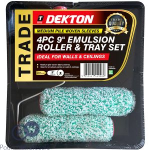 Dekton Emulsion Paint Roller Set 9" 4pc