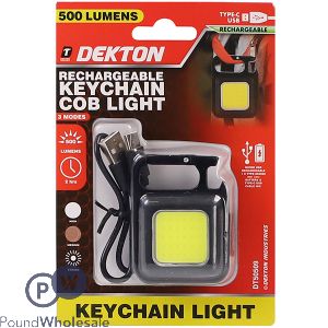 Dekton Rechargeable Keychain Cob Light