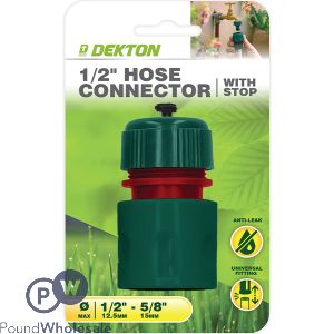 Dekton Universal 1/2" Hose Connector With Stop