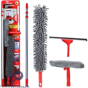 Dekton Multifunctional Extendable 8ft Cleaning Kit 4pc
