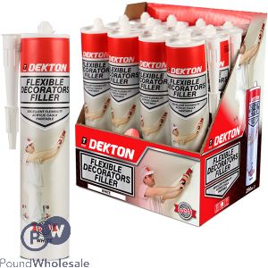 Dekton White Flexible Acrylic Caulk Decorators Filler 290ml Cdu