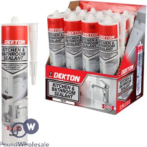 Dekton White Kitchen & Bathroom Sealant 290ml Cdu