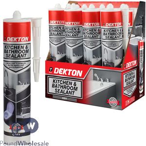 Dekton Grey Kitchen & Bathroom Sealant 290ml Cdu