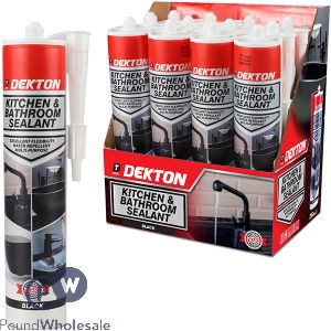 Dekton Black Kitchen & Bathroom Sealant 290ml Cdu