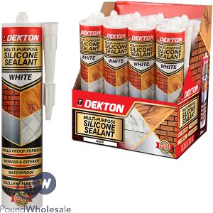 Dekton White Multi-purpose Silicone Sealant 290ml Cdu