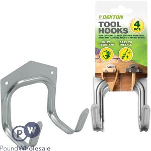 Dekton Garden Tool Hooks 4 Pack
