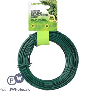 Dekton Green PVC Coated Galvanised Wire 2.5mm X 25m