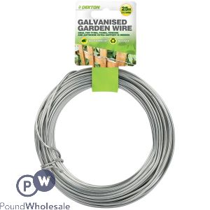 Dekton Galvanised Metal Garden Wire 25mm X 25m