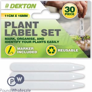 Dekton 11cm X 16mm Garden Plant Label Set 30pc