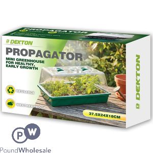 Dekton Mini Greenhouse Propagator 37.5cm X 24cm X 18cm