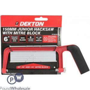 DEKTON 150MM JUNIOR HACKSAW WITH MITRE BLOCK